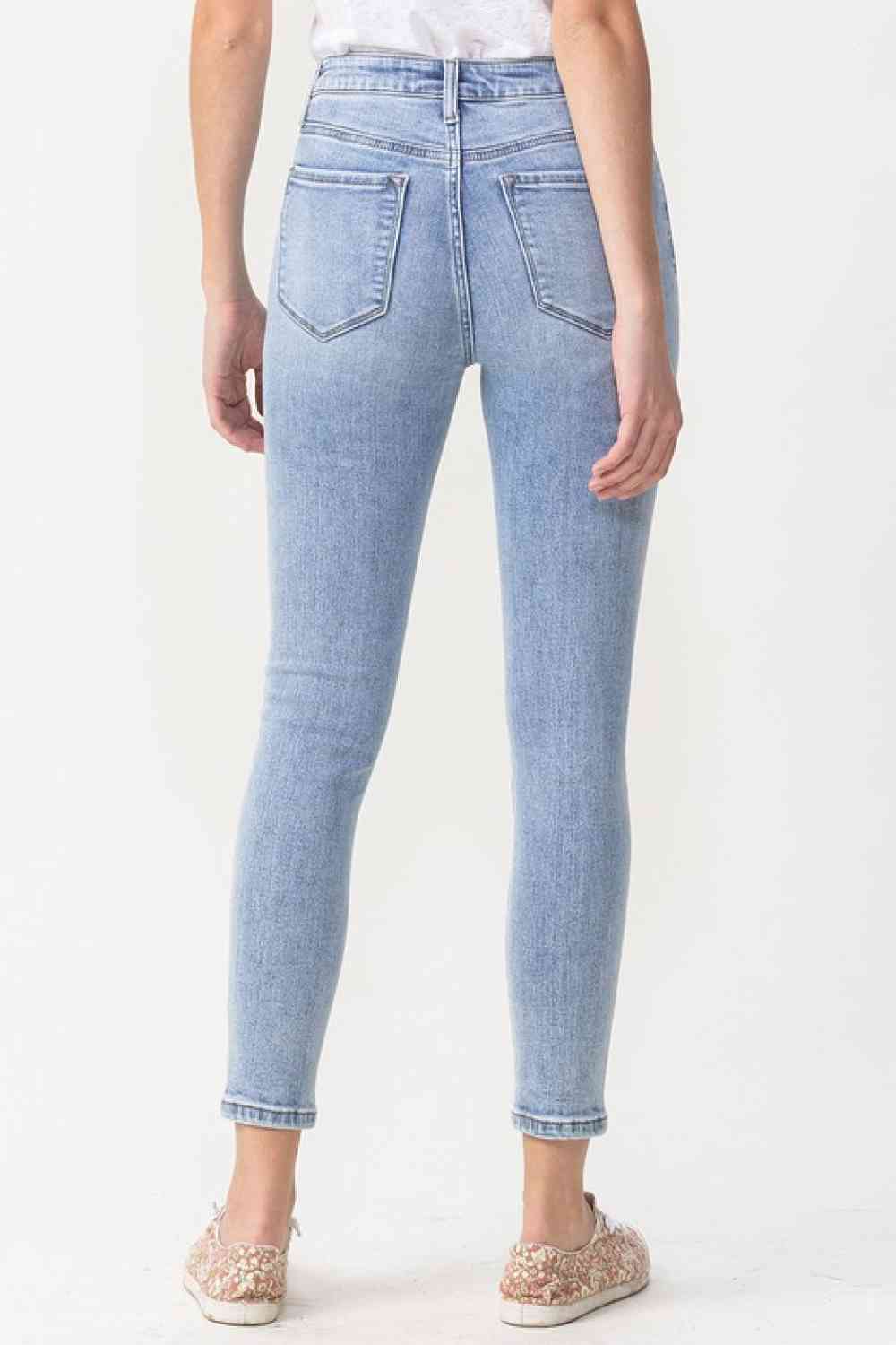 Lovervet Full Size Talia High Rise Crop Skinny Jeans