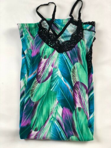 Ladies Chemise - Classic Feather Print Babydoll